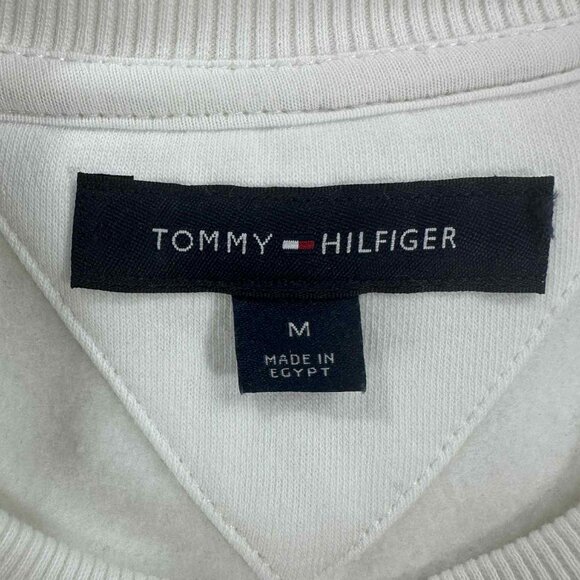 Tommy Hilfiger Logo Crewneck Casual Preppy Mens Sweatshirt Medium - Picture 4 of 10